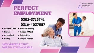 Nurse/Patient attendant/Care Taker/helper/Maid/Nanny/Chines Cook 0