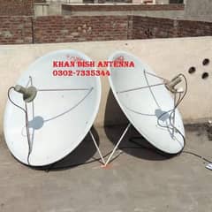 Big dish antenna with complete setup