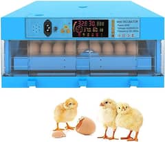 Intelligent 64 Eggs Automatic Egg Incubator 80W 220V/12V Chicken Duck 0