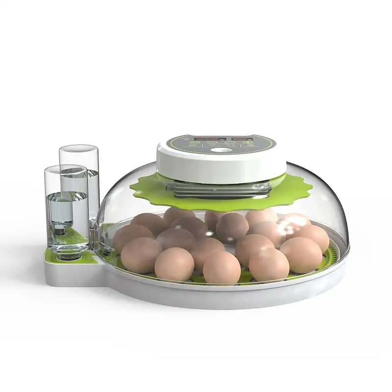 Intelligent 18 Eggs Full Automatic Chick Incubator , Temperature Humi 2