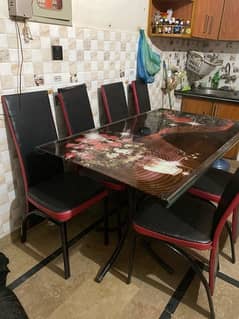 Dining table or 6 Chairs / contact 03002626851