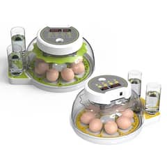 Intelligent 8 Eggs Full Automatic Chick Incubator , Temperature Humid
