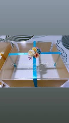 Large Acrylic Cake boxes/Wedding box (03021466006)