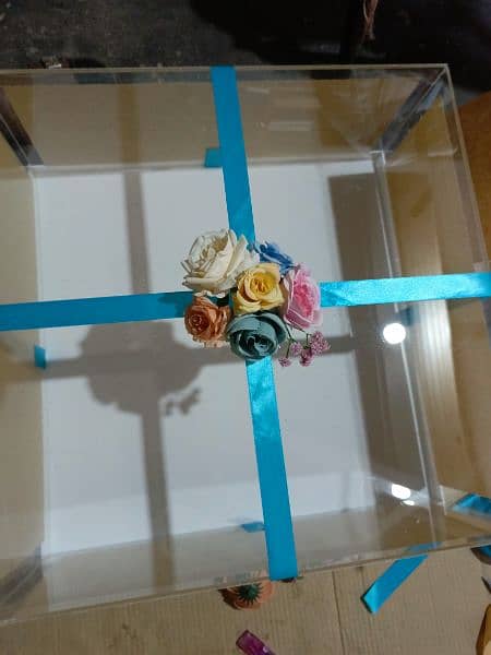 Large Acrylic Cake boxes/Wedding box (03021466006) 15