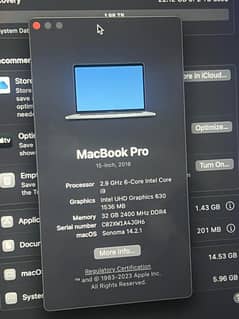 Apple Macbook pro i9 2Tb