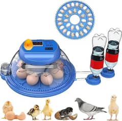 8 chiken Eggs New Intelligent Automatic Egg Incubator 60W Dual Power