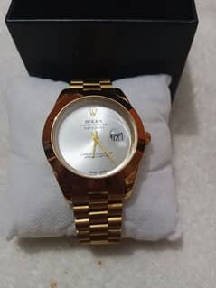 Rolex Watch (Gold Colour)