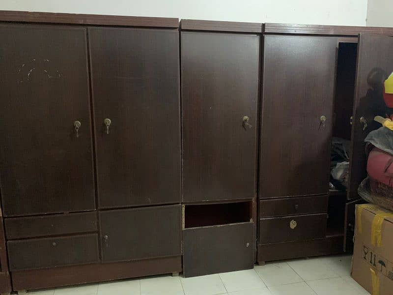 2 wardrobes 2 doors and 2 single wardrobes for sale 3