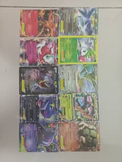10 ultra rare pokemon cards all good condition and real with charizard 0