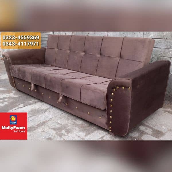 Molty double bed sofa cum bed/dining table/stool/Lshape sofa/chair 4