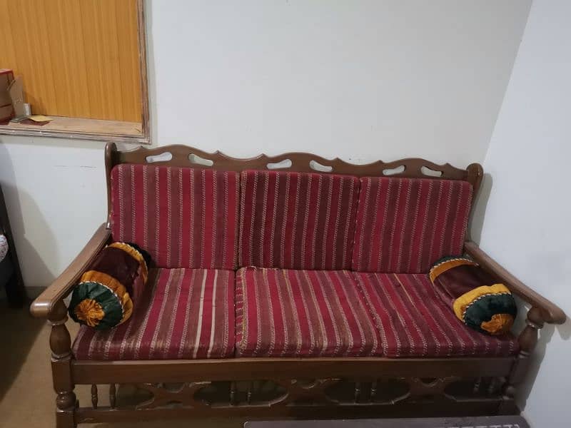 Wooden Sofa 5 seater 1