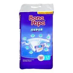 Bona Papa Super original Baby Diapers - Large Size 4 - 50 Pcs