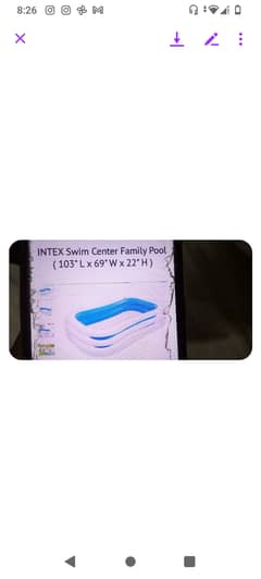 INTEX swimming pool