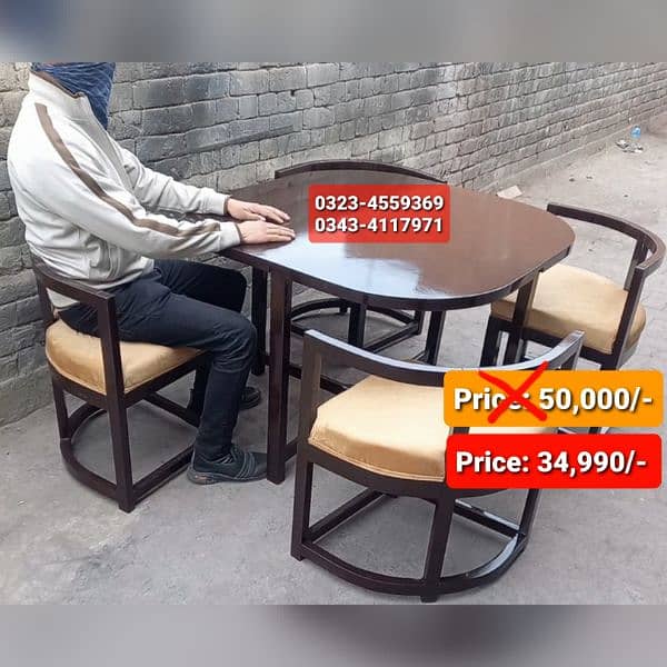 Smart dining table/round dining table/4 chair/6 chair/dining table 8