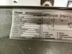 haier refrigerator and freezer new condition