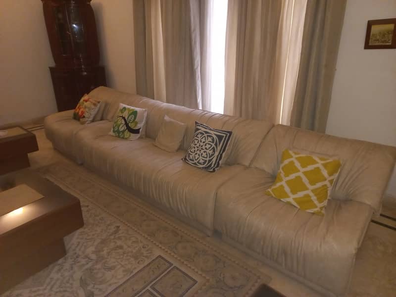 Salam i am selling 2 sofa sets both are 5 seater 1