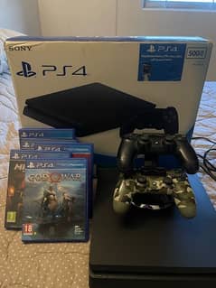 (URGENT!) 500GB PS4 Slim with Box, controllers and games.