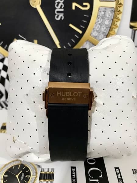 HUBLOT-ROSE GOLD/AUTOMATIC NEW WATCH-RADO-OMEGA-ROLEX-TAG-TISSOT-SEIKO 4