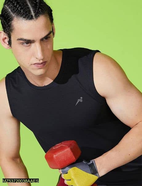 men,s dri fit plain reflector sando shirt pack of 4 gymwear 2