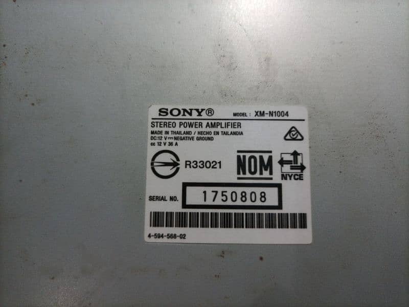 Sony Amplifier 1004 2