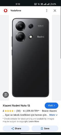 Redmi Note 13 256Gb 128Gb Do Sett Hen Box  Pack