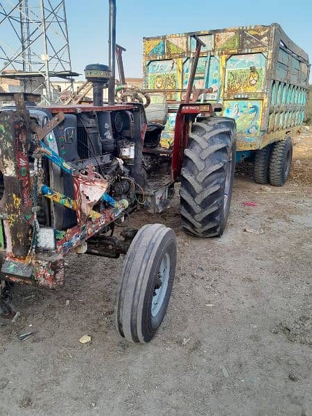 375 tractor Massey plus trala 12.7 mokamal pair 4