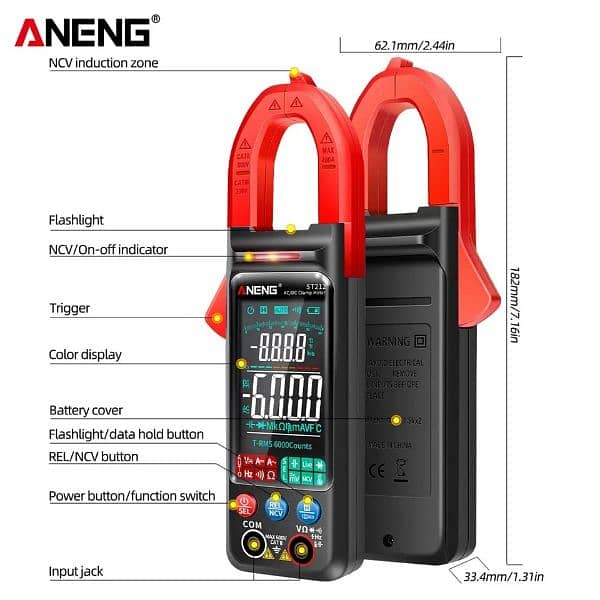 Clamp Meter DC/AC Current 400A Multimeter 4