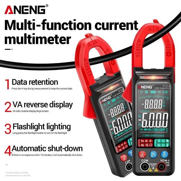 Clamp Meter DC/AC Current 400A Multimeter 9