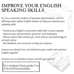 IMPROVE YOUR ENGLISH SPEAKING SKILLS