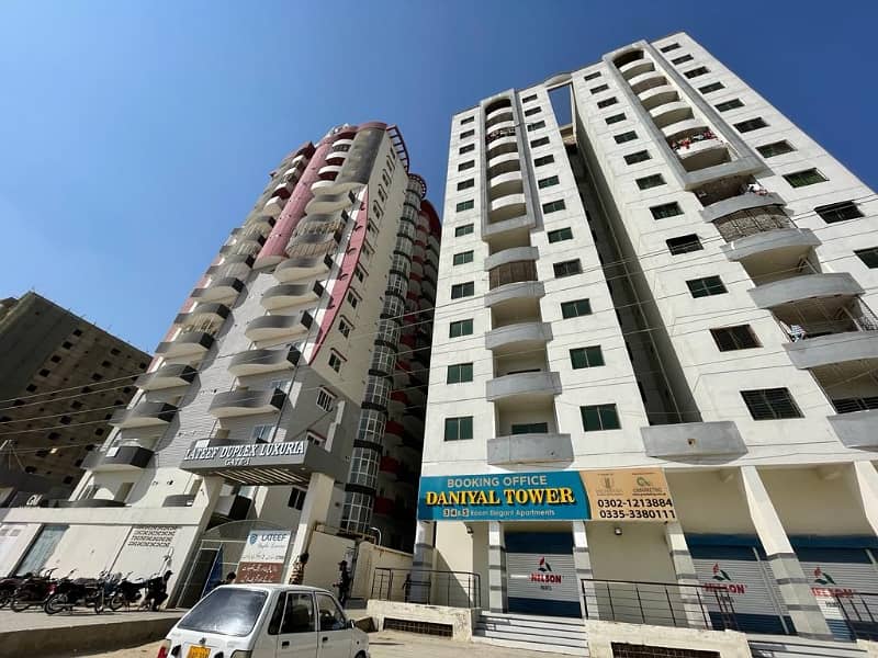 Daniyal memon towers 
2 Bedrooms Drawing & Dinning room (1050SQFT) Available For Rent 9