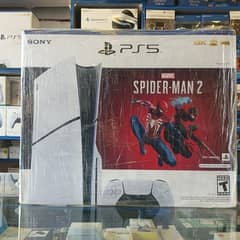 Ps5 Slim 1Tb Disc Edition with Spiderman 2 Voucher,Playstation 5,Ps4