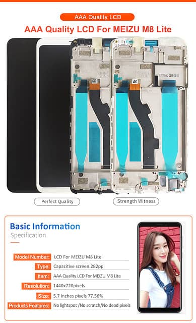 meizu m8 lite lcd panel 0