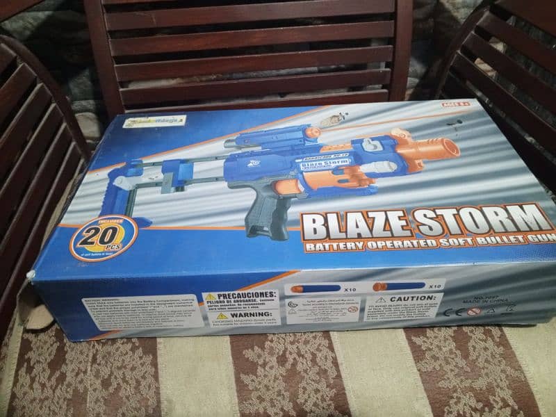 nerf gun/blaze storm barricade rv 10 3