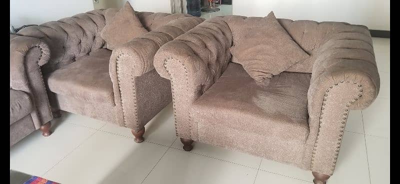 five seater Chester sofa set. 1