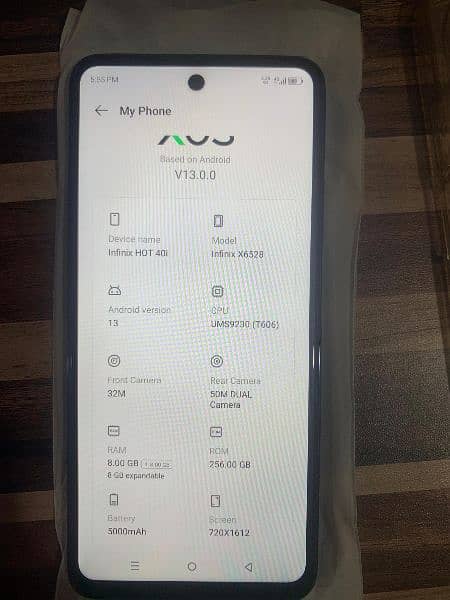 Infinix hot 40i 256gb negotiable price 6