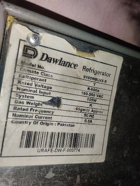 Dawlance Large size Refrigerator 1