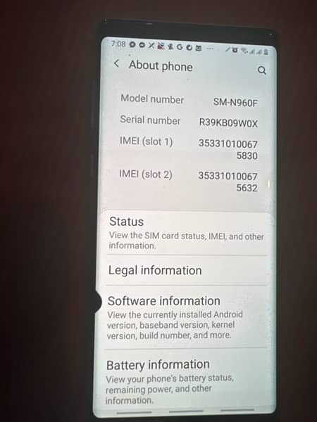 Samsung Note 9 SM-N960F 1