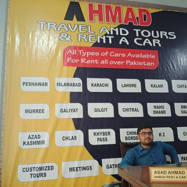 Ahmad tours and travel 
Get your dream car 6