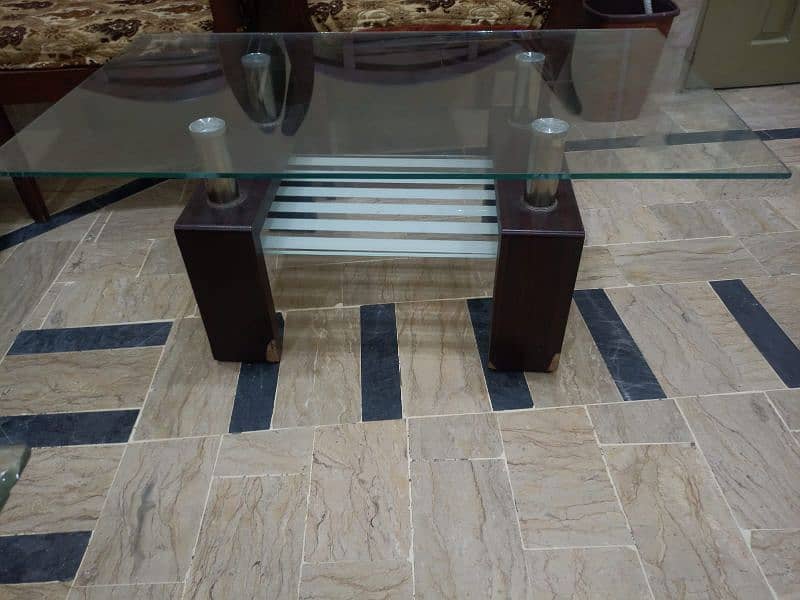 2 center Tables with double Glass 4