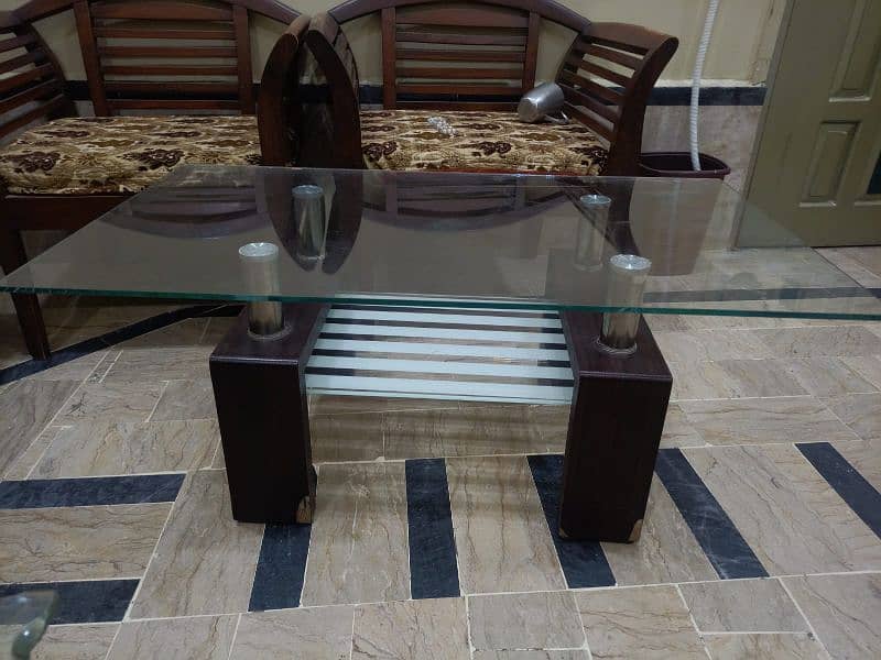 2 center Tables with double Glass 5