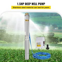 Urjent Sell Happy 1.5 HP 14 Fans Submersible Deep Well Pump 0