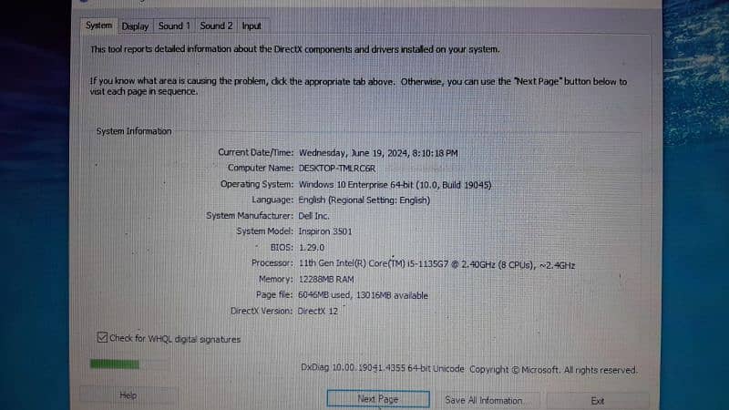 Dell Inspiron 15 3000 Corei5 11th Generation for Sale. 4