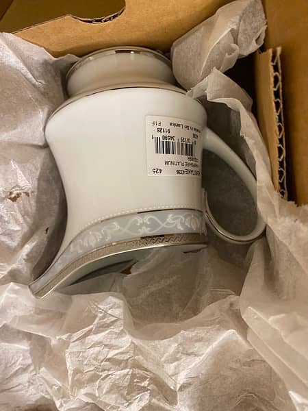 Noritake 3 pcs Tea Set Hampshire Platinum - Original unused 6