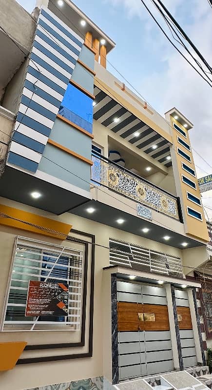 One Of The Luxurious & Ultra Modern Architect banglow Location & Construction Wise 
120 sq yards double story lease Banglow for sale near to park in SAADI TOWN 1