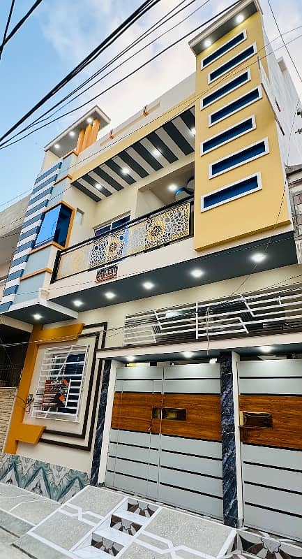 One Of The Luxurious & Ultra Modern Architect banglow Location & Construction Wise 
120 sq yards double story lease Banglow for sale near to park in SAADI TOWN 2