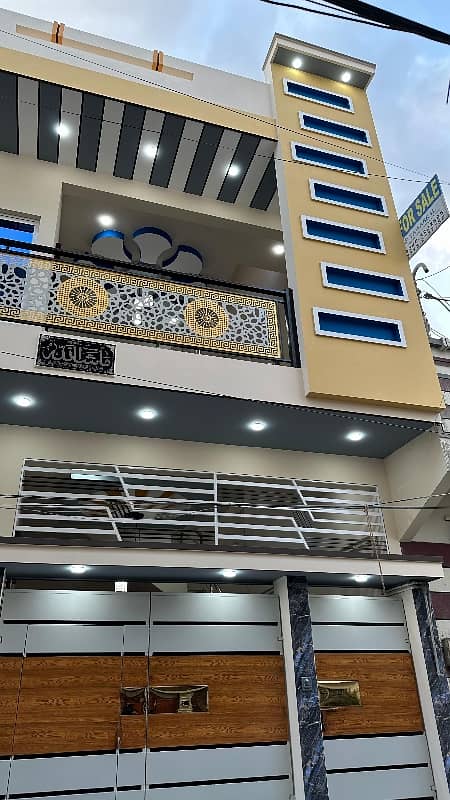 One Of The Luxurious & Ultra Modern Architect banglow Location & Construction Wise 
120 sq yards double story lease Banglow for sale near to park in SAADI TOWN 3