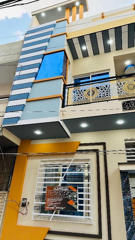 One Of The Luxurious & Ultra Modern Architect banglow Location & Construction Wise 
120 sq yards double story lease Banglow for sale near to park in SAADI TOWN 4