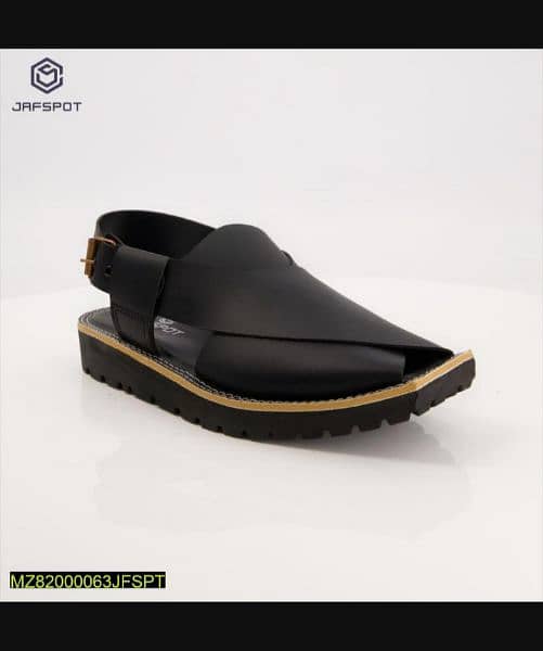 Jaf Spot- Signature Peshawari Chappa-JF31,  Black 3