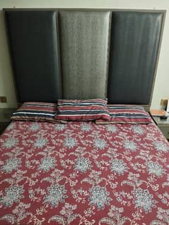 Bed size 6.5x6ft. With side tables. With mattress