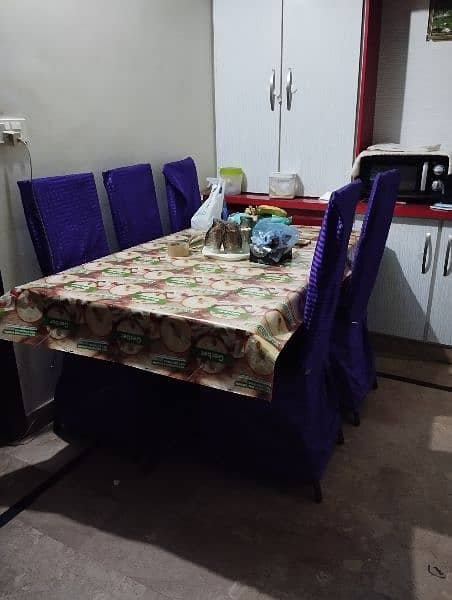 Dining Table with. 6 chairs 16
